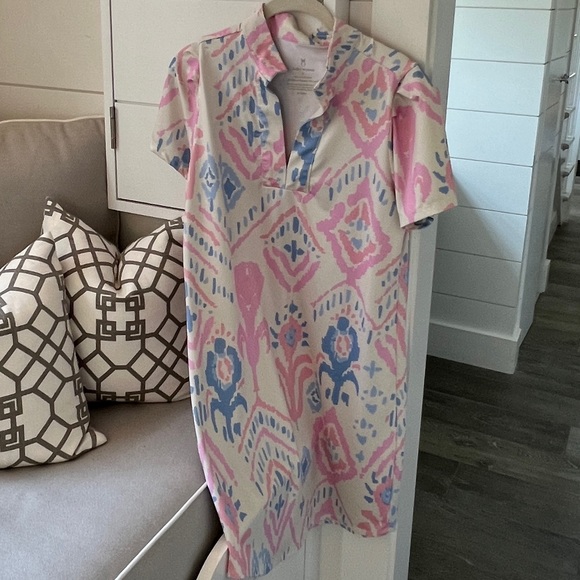 NWOT Dudley Stephens Parker Puff Sleeve Dress in Luxe Stretch - Picture 4 of 10